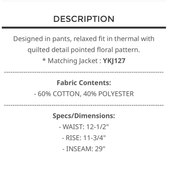 POL. 🩷 Floral details Brown and Cream Relaxed fit Pants - Picture 4 of 4